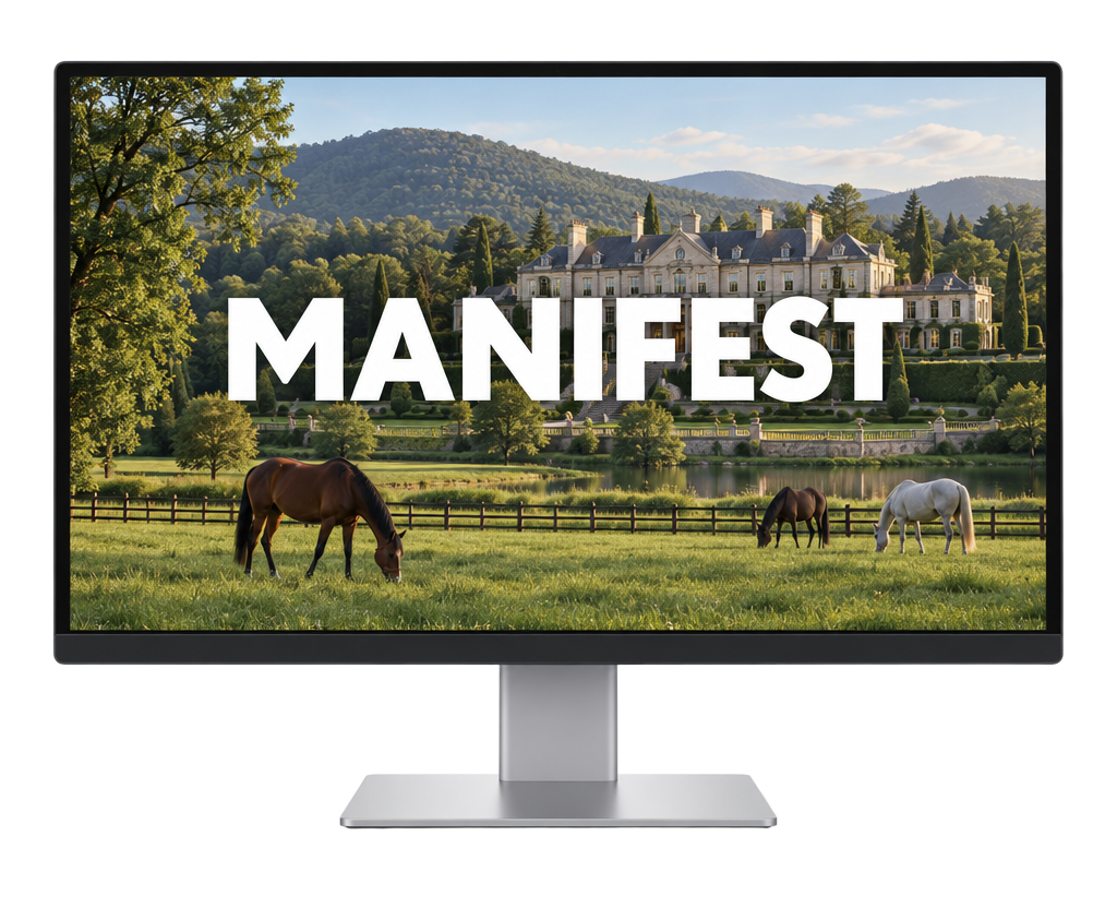 Manifest free training preview on a screen